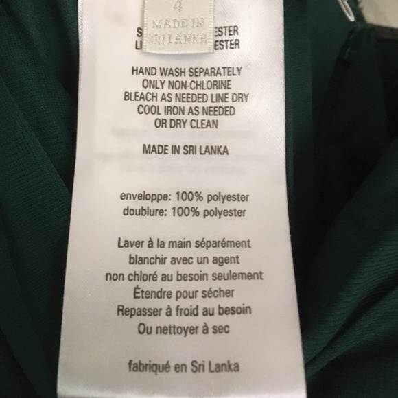 Y Neck Long Mesh Dress, 4, Juniper Green, NWT - Picture 5 of 15